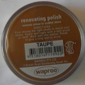 Taupe Shoe Polish Taupe Boot Polish Hand Bag Polish